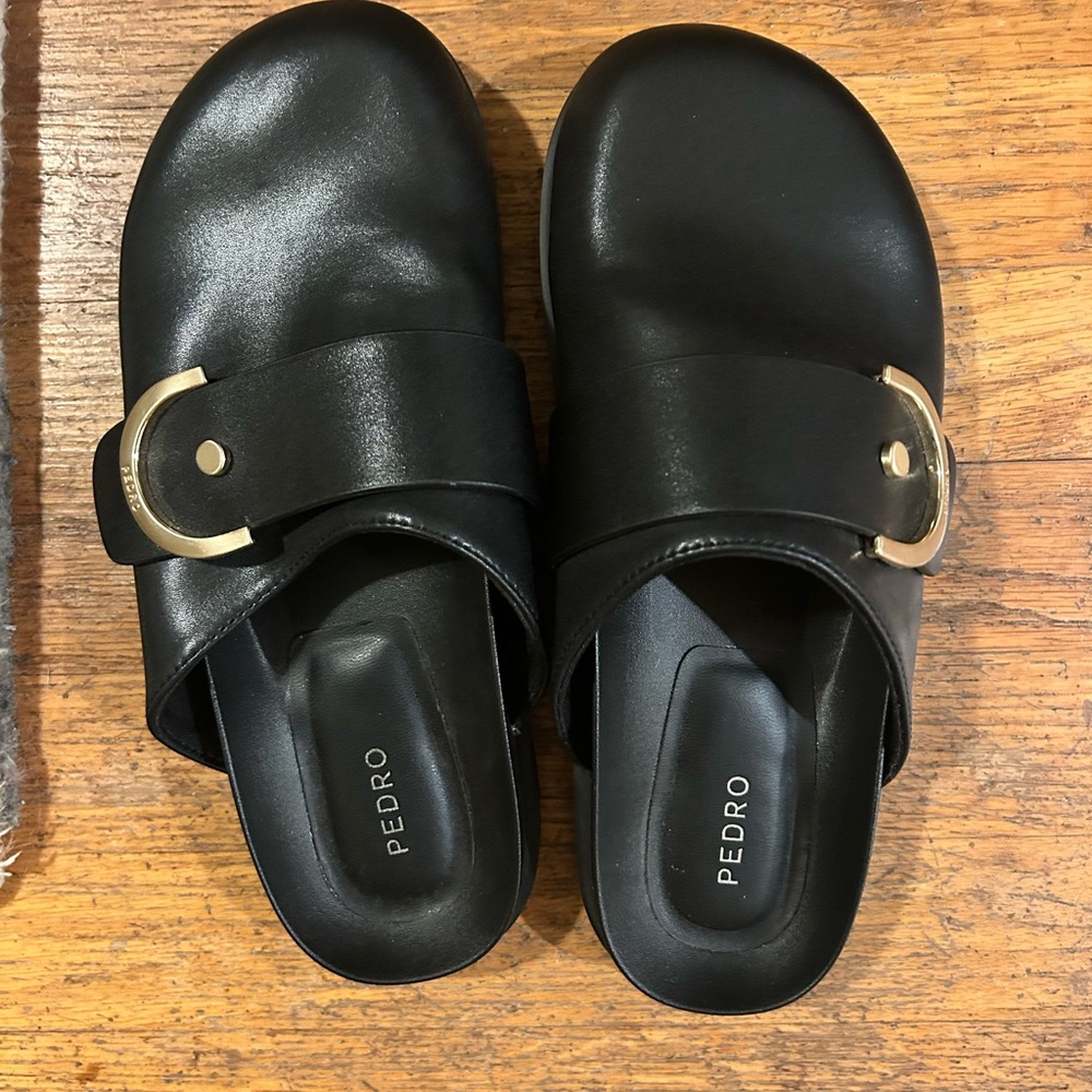 Black Slide Sandals